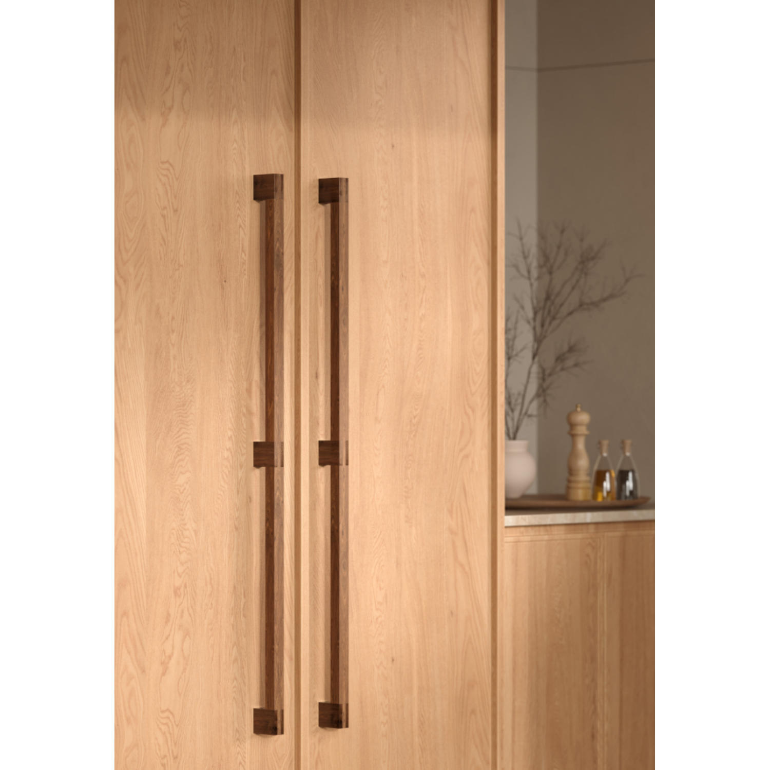 Poignée de porte enkel HAKO BIG BA480 L525 bois chêne